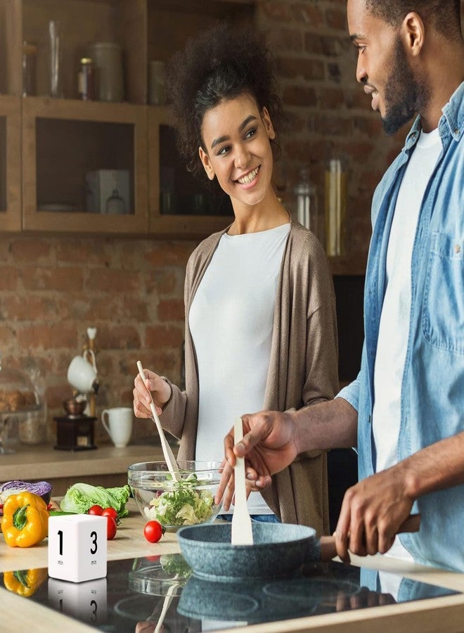 Potency Portable Mini Flip Gravity Sensor White Kitchen & Workout Timer - Pre Set (1/3/5/10 Min) - Image 5